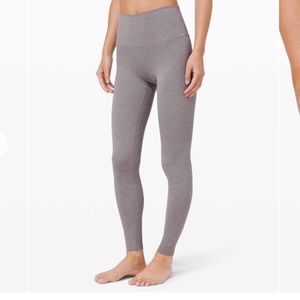 Lululemon 28” align leggings in heathered lunar rock, size 8